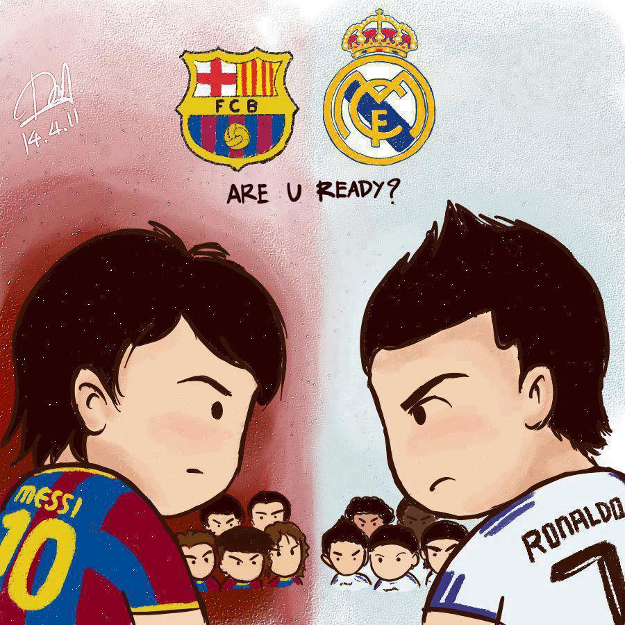 Barcelona Real Madrid comic