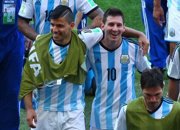 Messi y Aguero