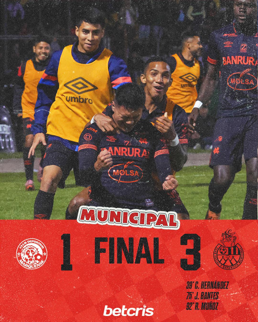 Municipal da otra manita al Comunicaciones ante San Marcos